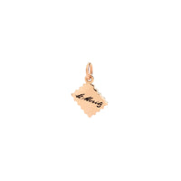 St moritz stamp rose gold Charm - Rose Gold