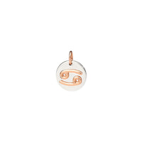 Cancer charm in silver and 9K rose gold - Rose Gold & Silver