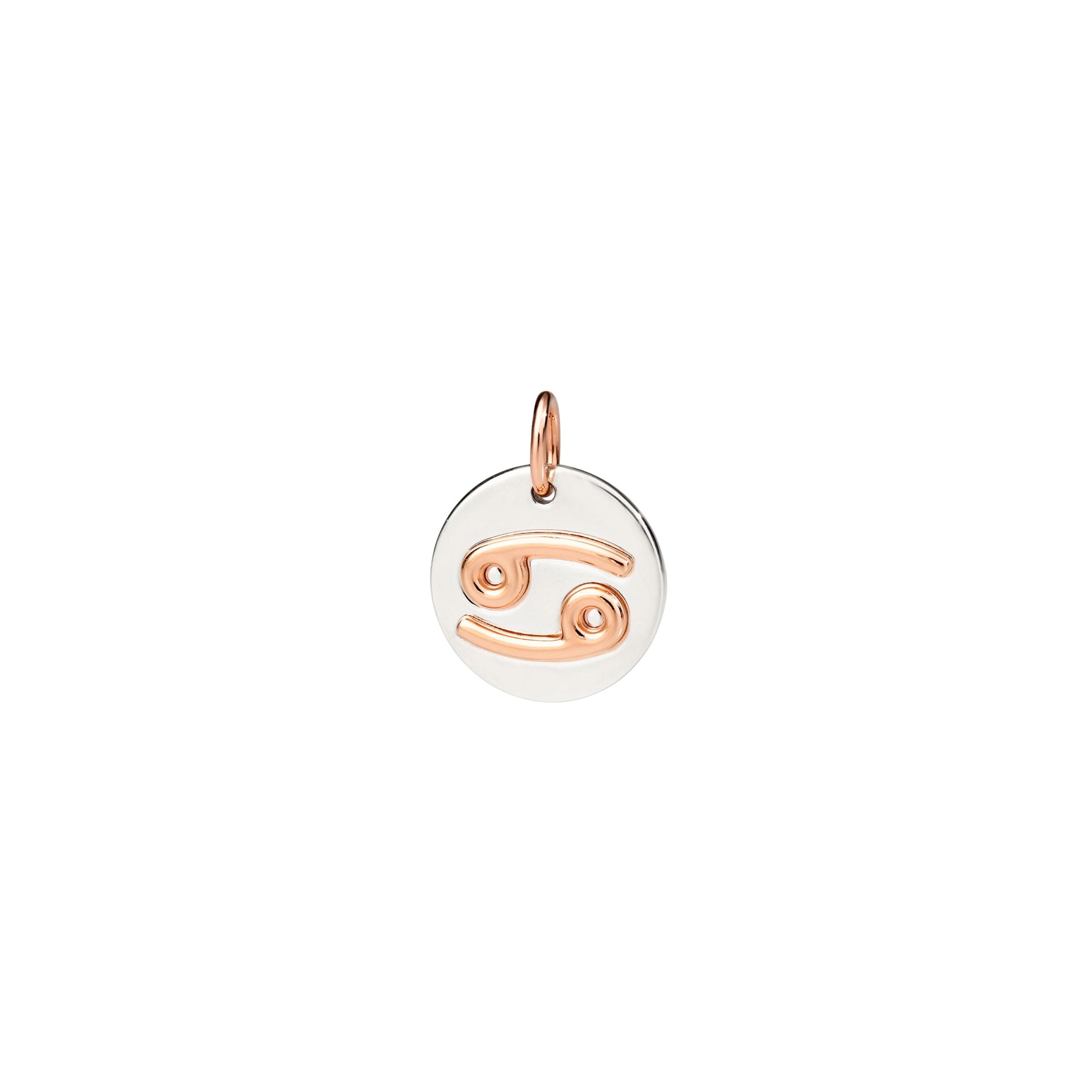 Cancer charm in silver and 9K rose gold - Rose Gold & Silver