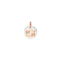 Cancer rose gold & silver Charm - Rose Gold & Silver