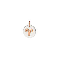 Aries charm in silver and 9K rose gold - Rose Gold & Silver