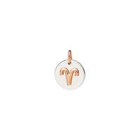 Aries rose gold & silver Charm - Rose Gold & Silver