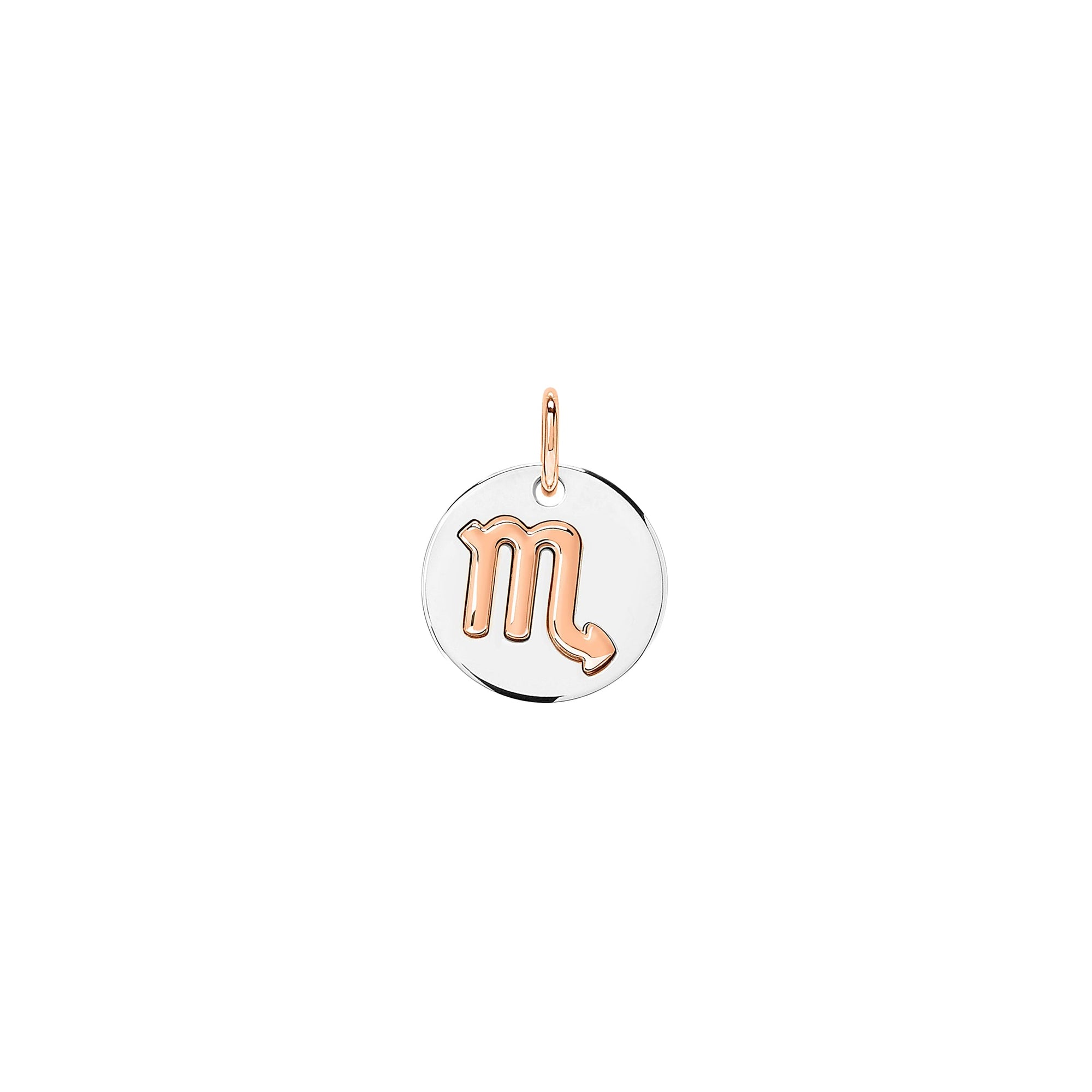 Scorpio charm in silver and 9K rose gold - Rose Gold & Silver