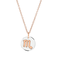 Scorpio rose gold & silver Charm - Rose Gold & Silver
