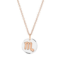 Scorpio rose gold & silver Charm - Rose Gold & Silver