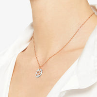 Aquarius rose gold & silver Charm - Rose Gold & Silver