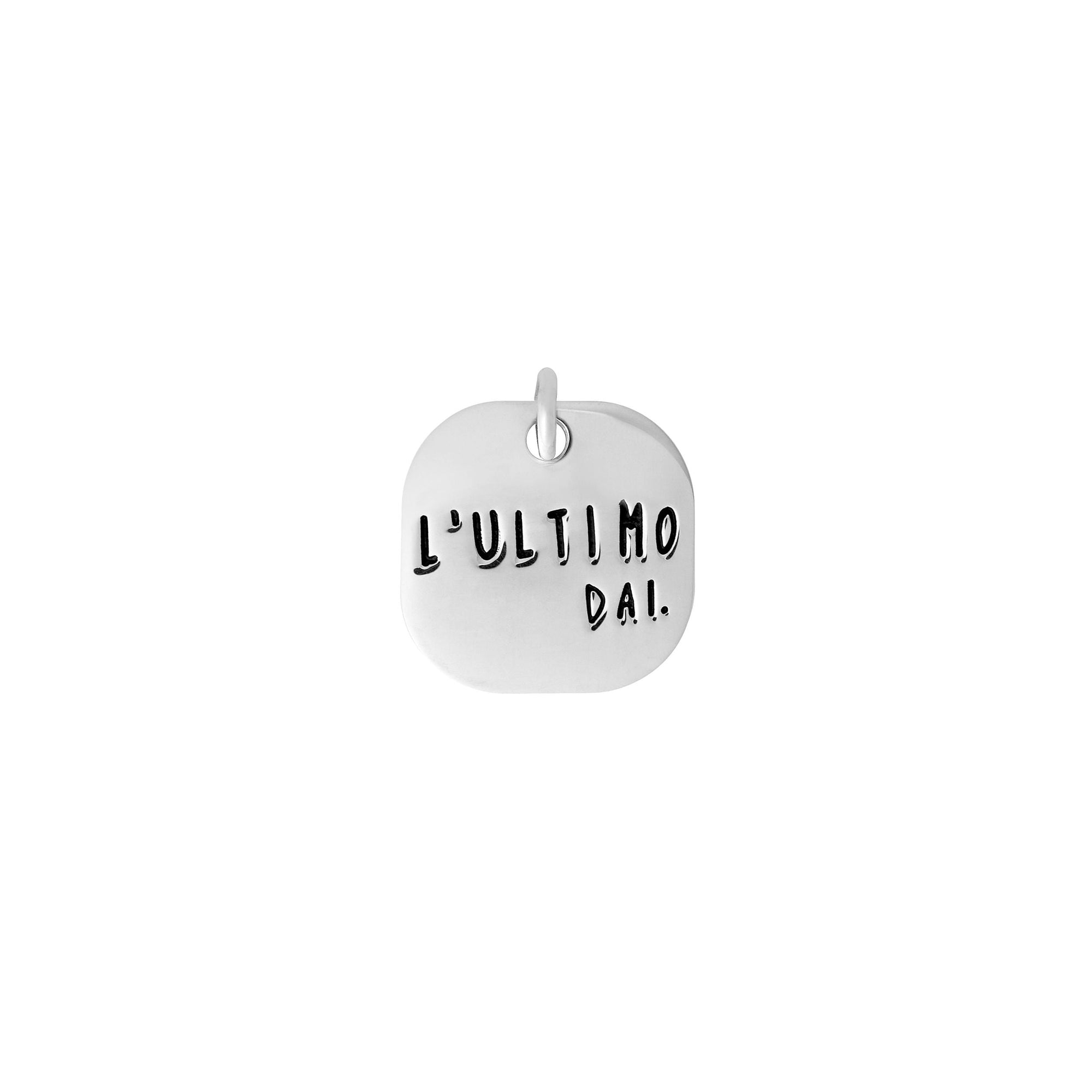 Sterling silver 'l'ultimo dei' teloscrivoio charm - Silver