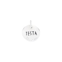 Sterling silver 'testa, cuore' teloscrivoio charm - Silver