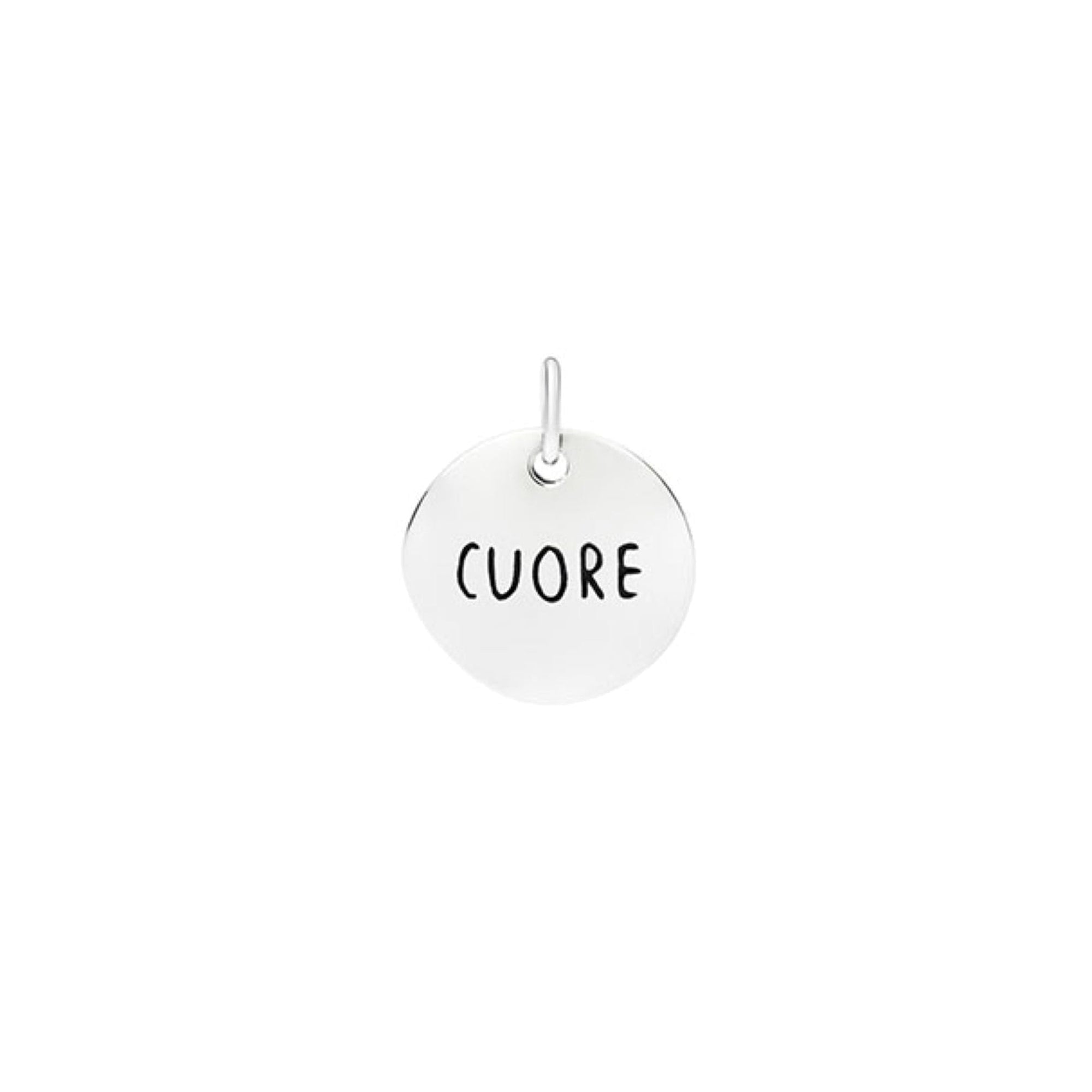 Testa cuore te.loscrivoio silver Charm - Silver