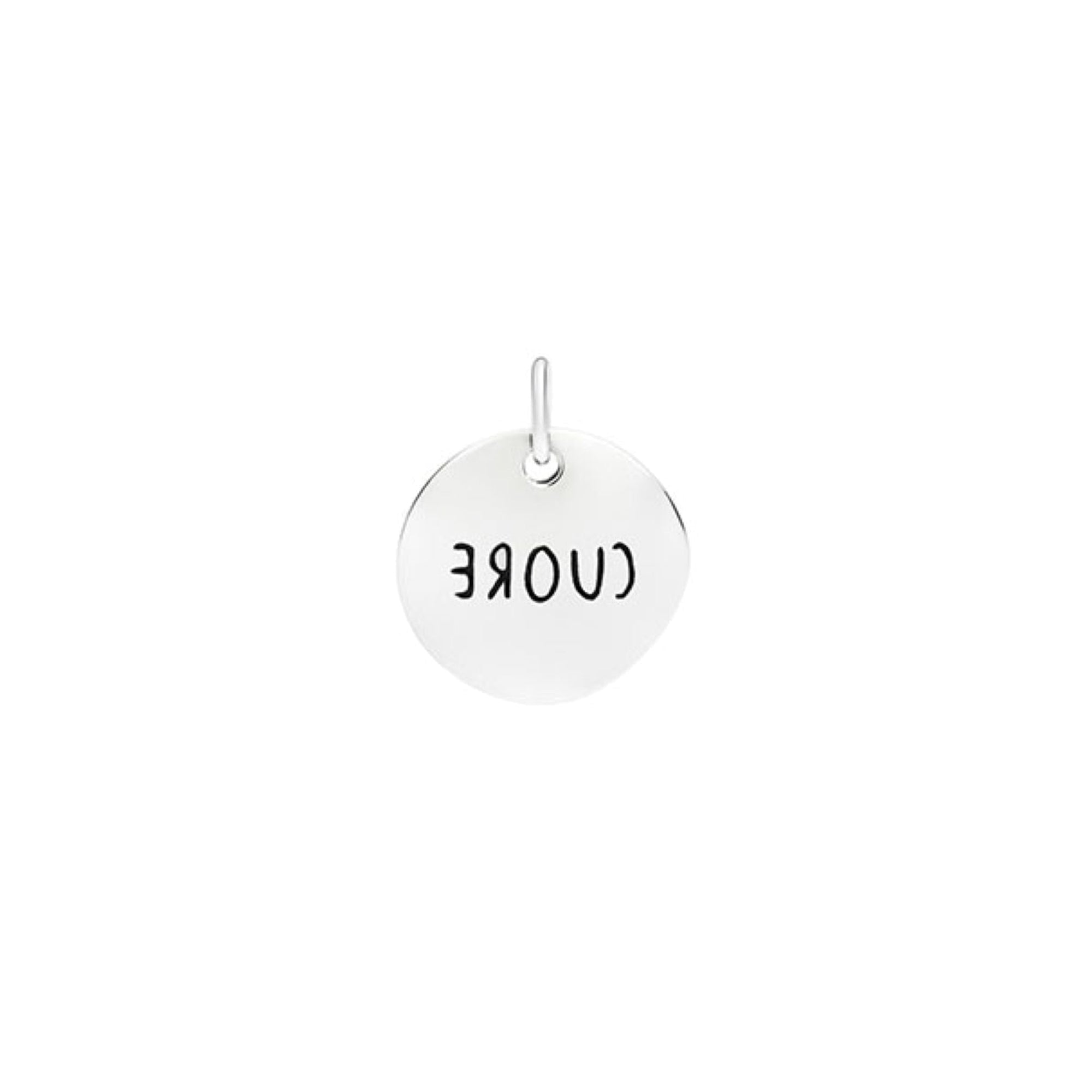 Testa cuore te.loscrivoio sterling silver Charm - Silver