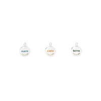 Charm Piastrine Wwf Mare Cielo Terra  - Silver