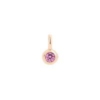 Bollicine rose gold & sapphire Charm - Rose Gold