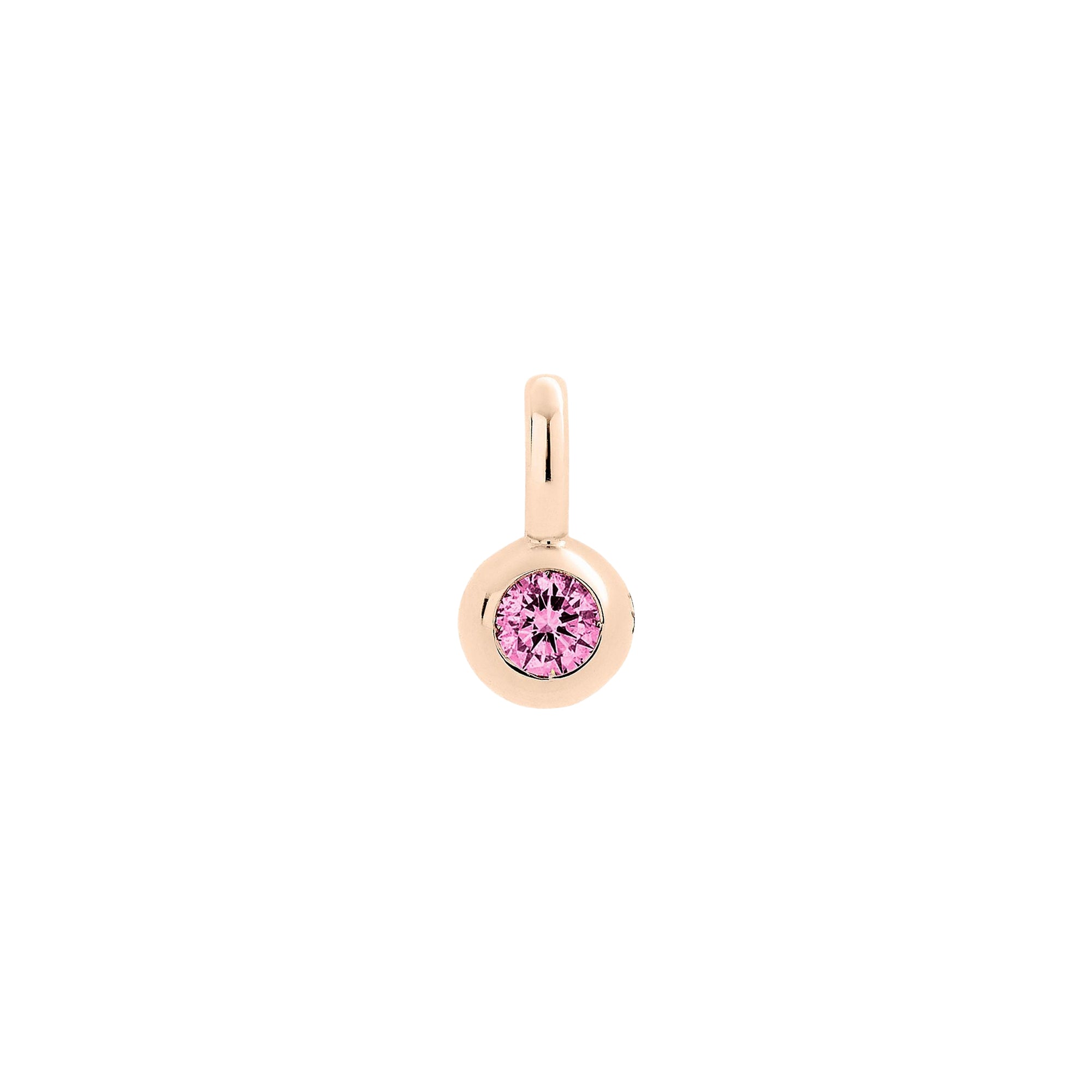 Bollicine rose gold & sapphire Charm - Rose Gold