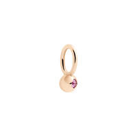 Bollicine rose gold & sapphire Charm - Rose Gold