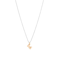 9K rose gold junior charm for 30th birthday and 1 white diamond (ct 0,01) - Rose Gold