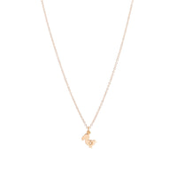 9K rose gold junior charm for 30th birthday and 1 white diamond (ct 0,01) - Rose Gold