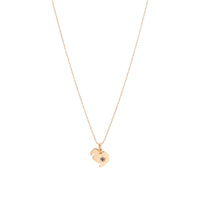 Dodo rose gold & sapphire Charm - Rose Gold & Blue