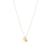 9K rose gold dodo charm for 30th birthday and 1 blue sapphire (ct 0,03) - Rose Gold