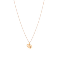 Dodo rose gold & sapphire Charm - Rose Gold & Blue