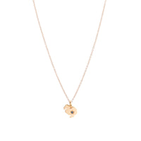 DoDo rose gold & sapphire Charm - Rose Gold & Blue
