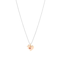 Lady dodo rose gold & ruby Charm - Rose Gold & Red