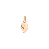 Cancer charm in 9K rose gold Black cord included - Rose Gold