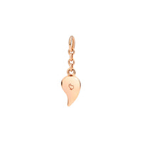 Scorpio charm in 9K rose gold Black cord included - Rose Gold