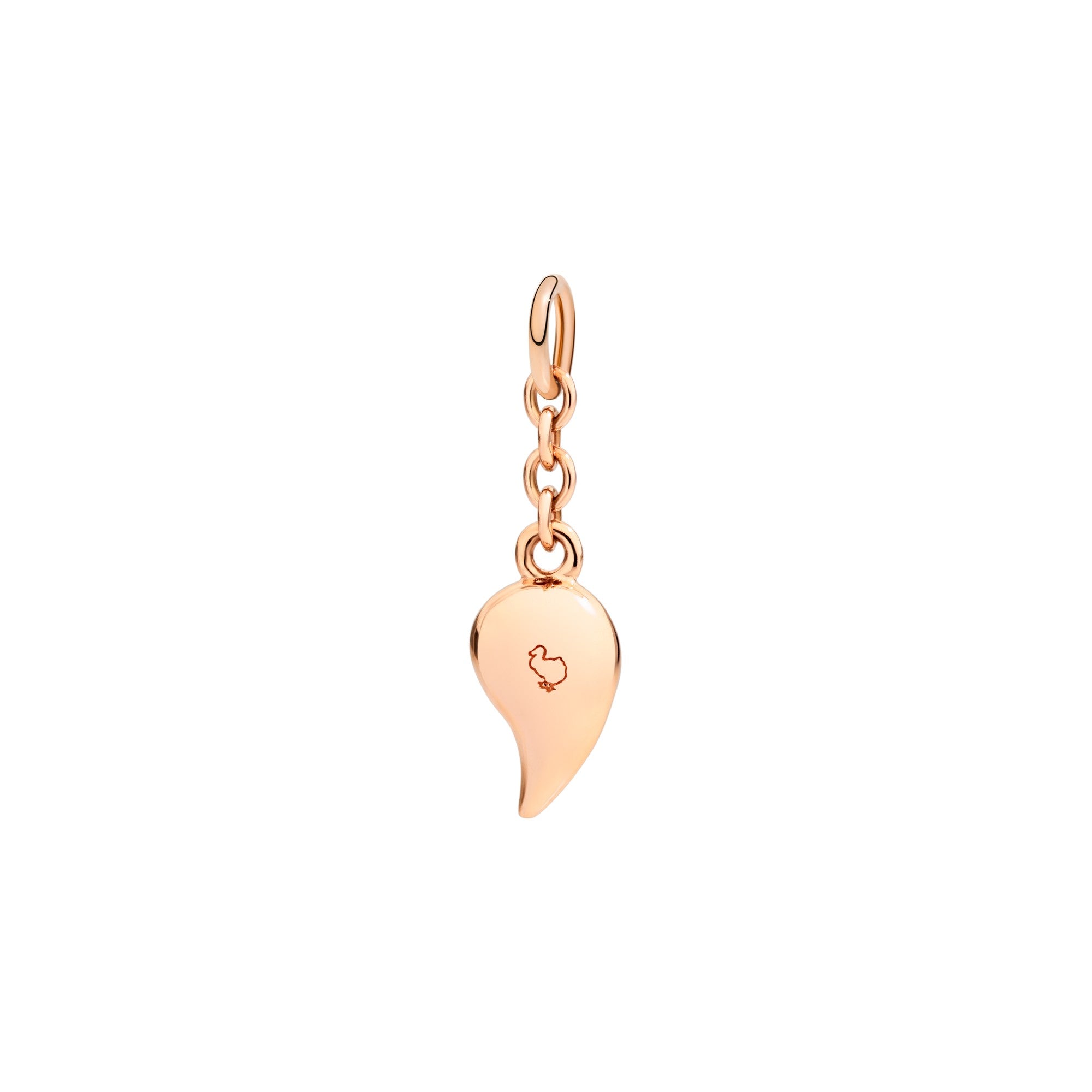 Scorpio charm in 9K rose gold Black cord included - Rose Gold