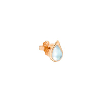 9kt rose gold, recycled glass and mother-of-pearl earring - Rose Gold