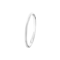 Mini Epure platinum Wedding Ring - White