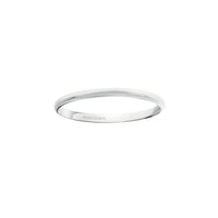 Mini Epure platinum Wedding Ring - White