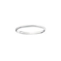 Mini Epure platinum Wedding Ring - White