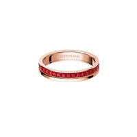 Quatre Red Edition pink gold & red hyceram Wedding Band - Pink & Red