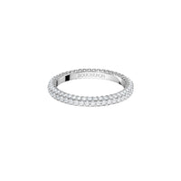 Epure white gold & three-rows diamonds Wedding Ring - White