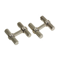 White Gold Cufflinks - White