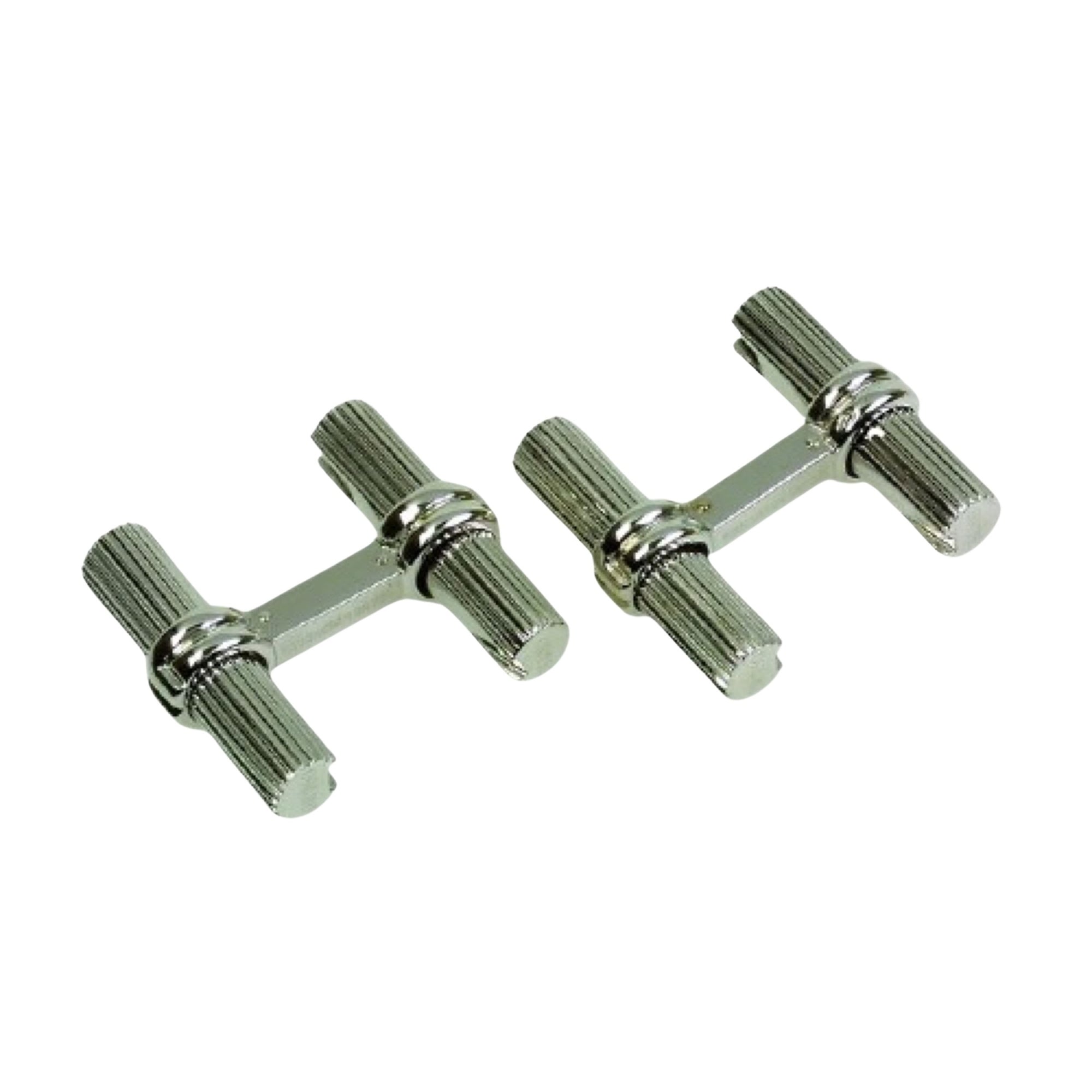 White Gold Cufflinks - White