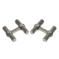 White Gold Cufflinks - White