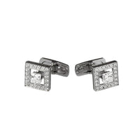 Ava white gold & diamonds 0,75 carat Cufflinks - White