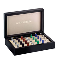 Box white gold wood & onyx Cufflinks - White