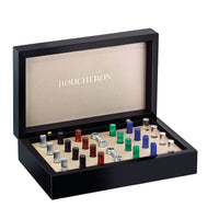 Box white gold wood & onyx Cufflinks - White