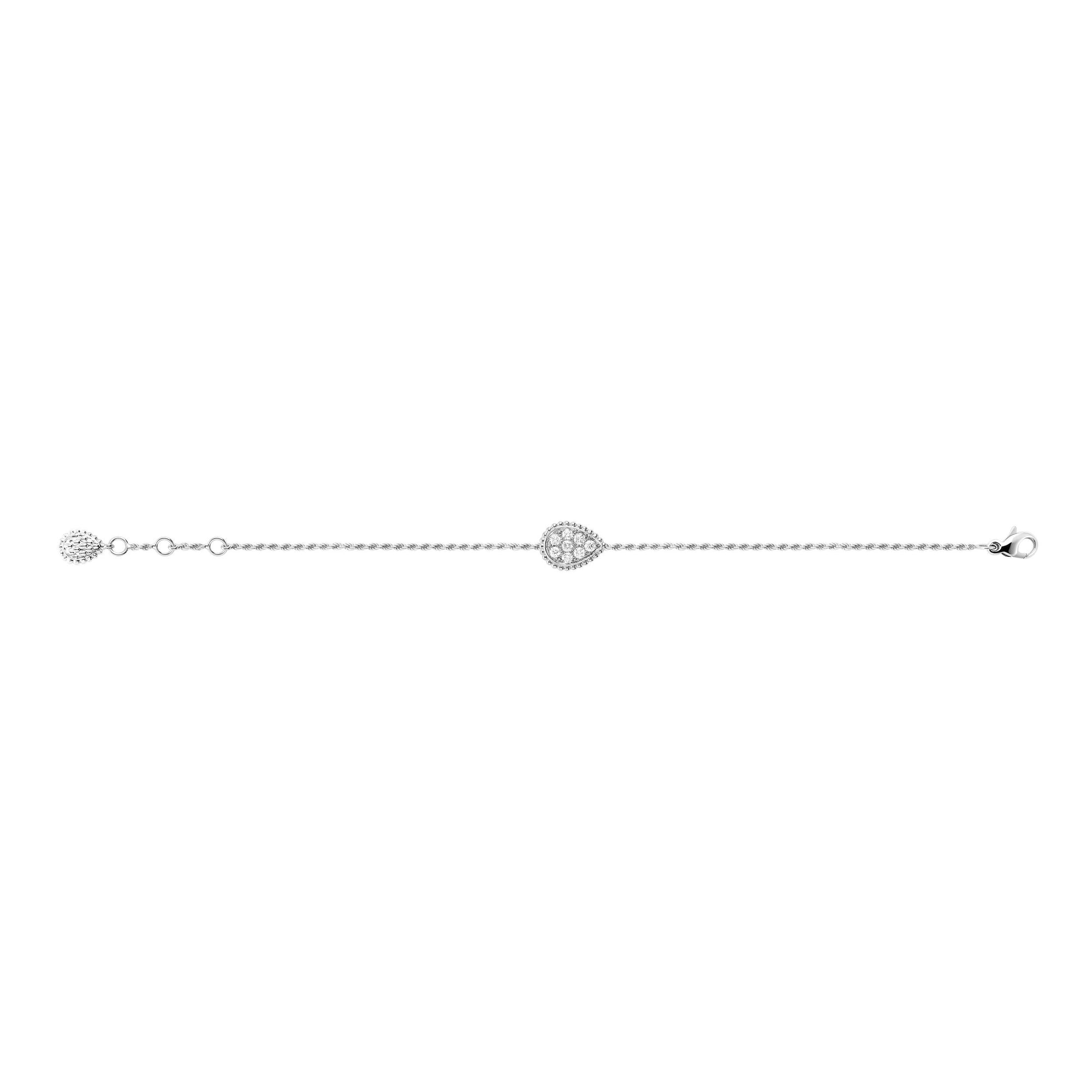Serpent Bohème S Motif white gold & diamonds Bracelet - White