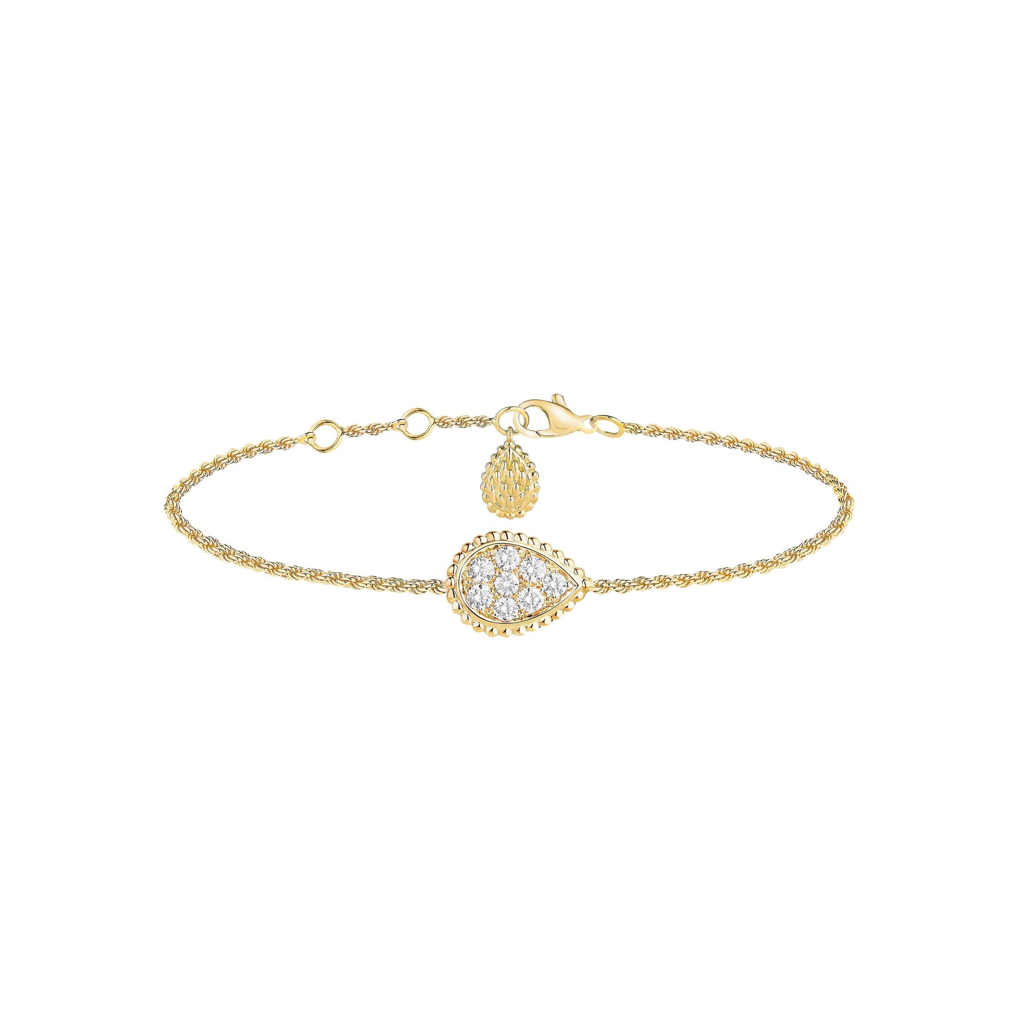 Serpent Bohème S Motif yellow gold & diamonds Bracelet - Yellow