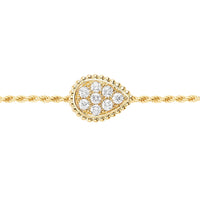 Serpent Bohème S Motif yellow gold & diamonds Bracelet - Yellow