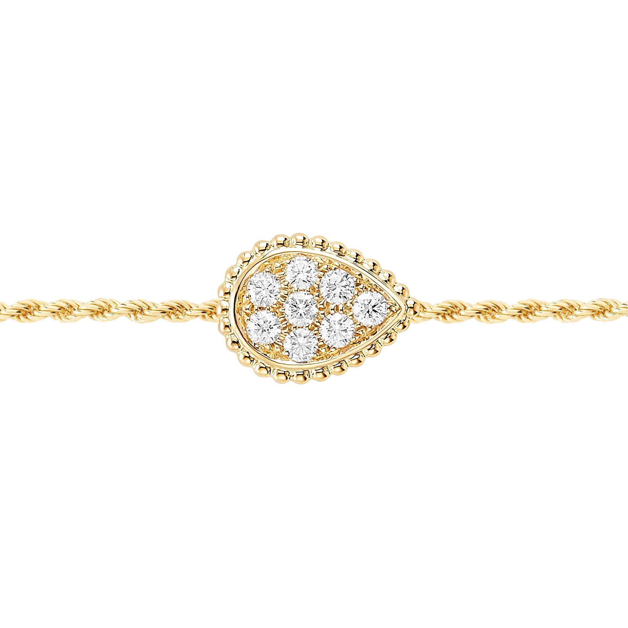 Serpent Bohème S Motif yellow gold & diamonds Bracelet - Yellow