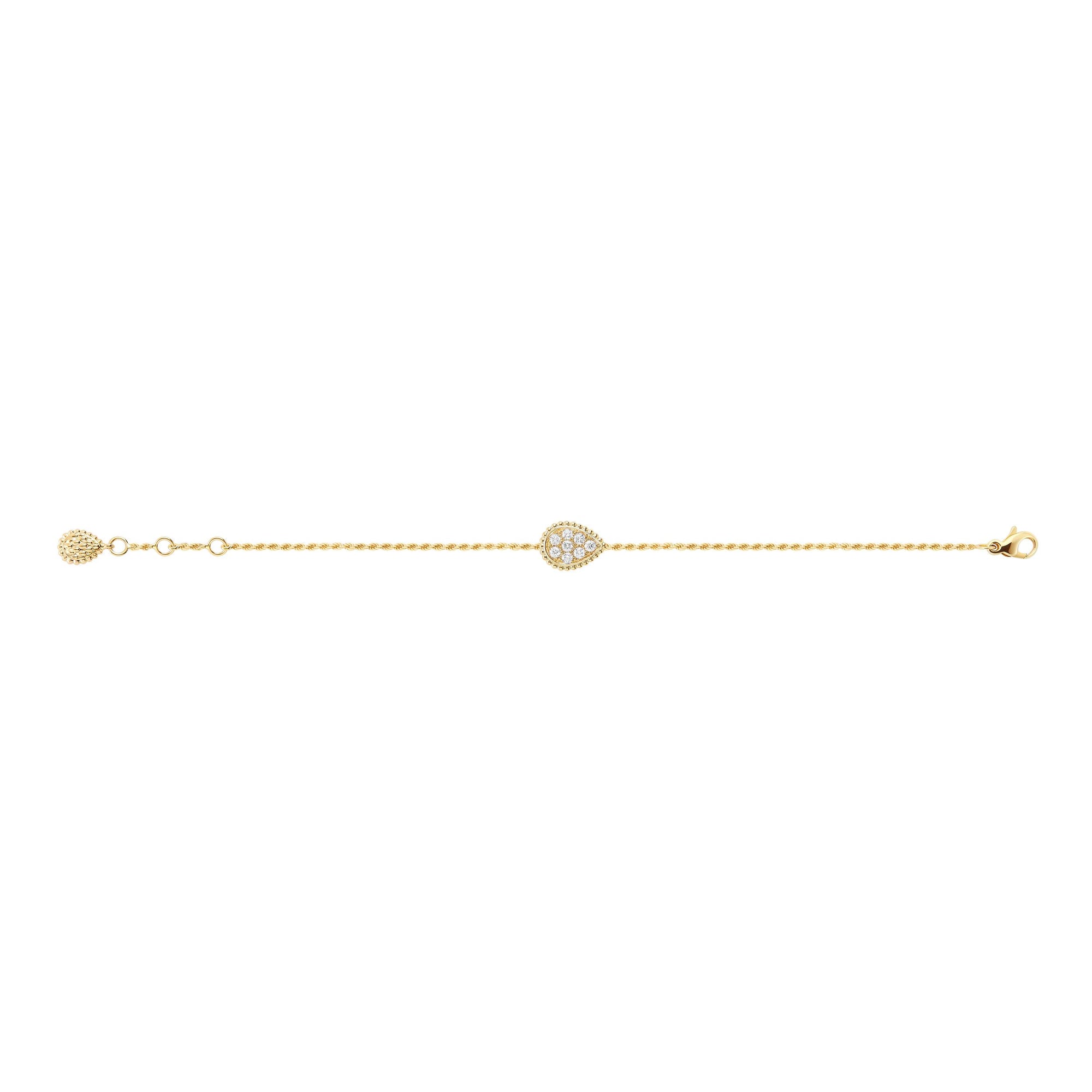 Serpent Bohème S Motif yellow gold & diamonds Bracelet - Yellow