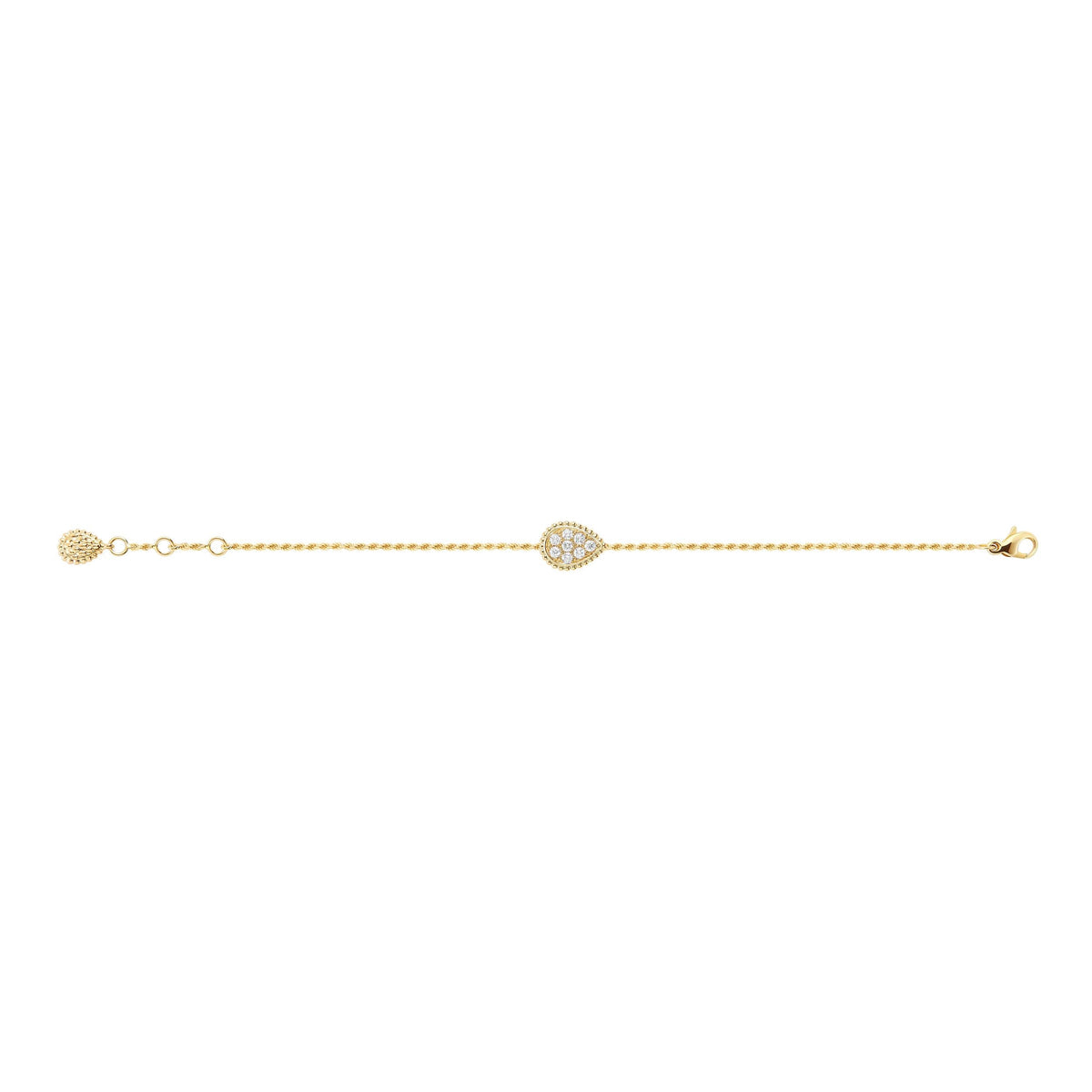 Serpent Bohème S Motif yellow gold & diamonds Bracelet - Yellow