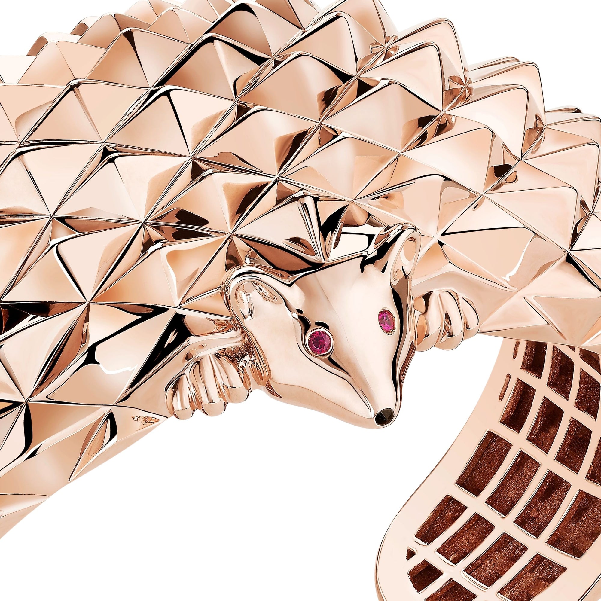 Hans Herisson pink gold rubies & diamonds Bracelet - Pink