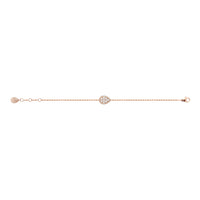 Serpent Boheme S Motif pink gold & diamonds Bracelet - Pink