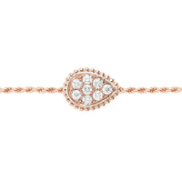 Serpent Boheme S Motif pink gold & diamonds Bracelet - Pink