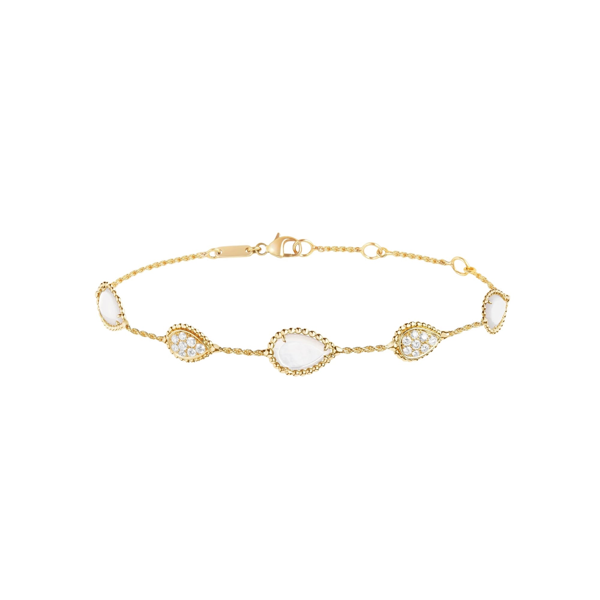Serpent Boheme yellow gold pearl & diamonds Bracelet - Yellow
